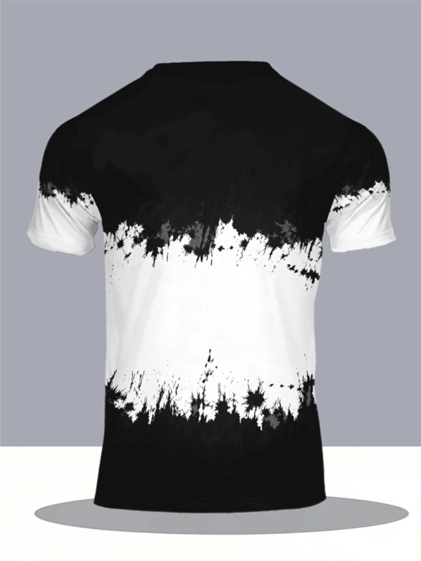 Loose short sleeved Top and shorts set, city English gradient print two-piece set, trendy daily outfit Fashion