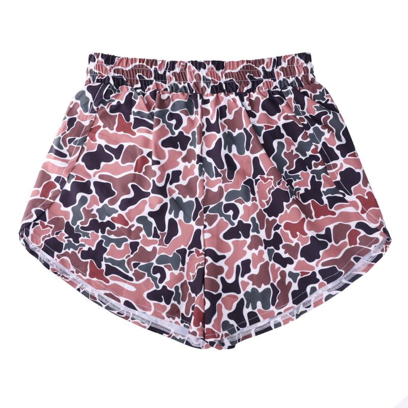 New ladies camouflage comfortable casual sports fashion high-waisted shorts