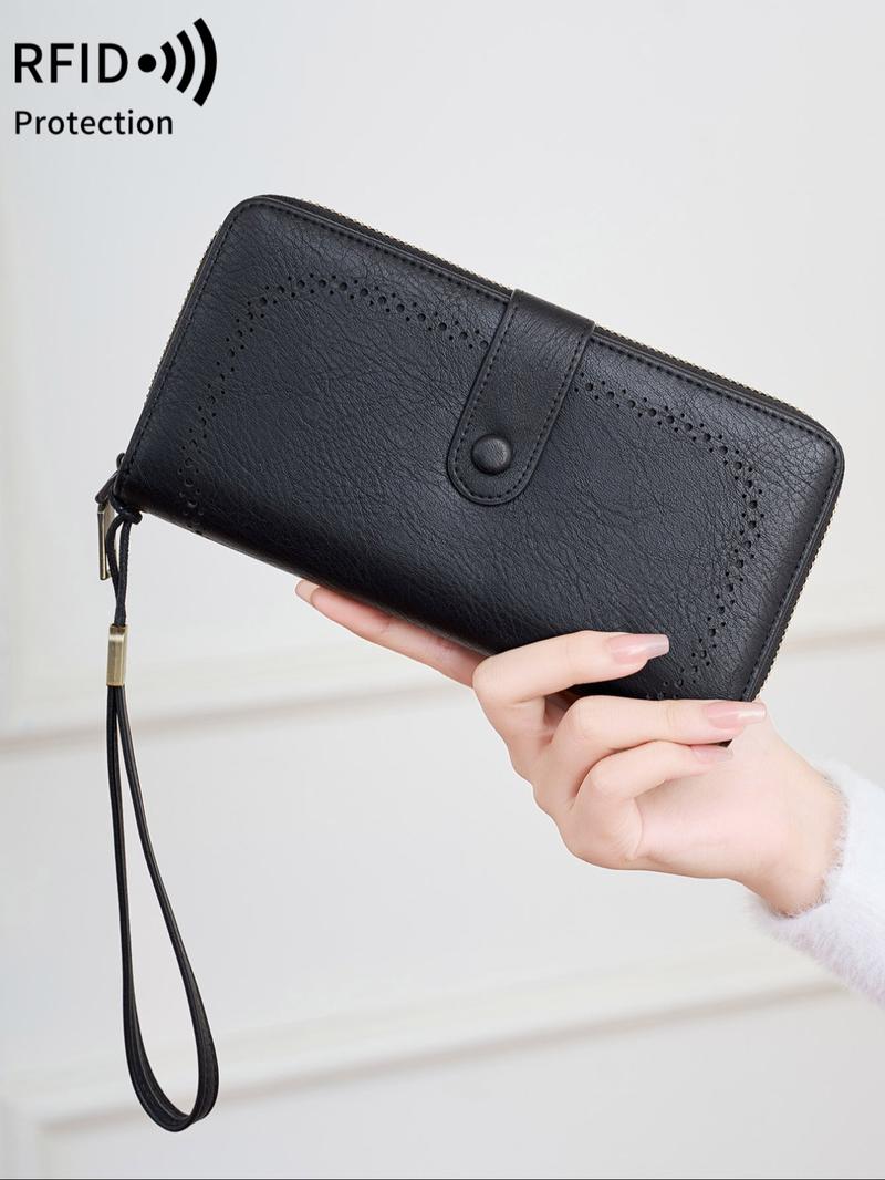 Vintage Long Wallet, Multi Card Slot Zipper Wallet, Large Capacity Multi Card Clutch Bag, Casual Trendy Versatile High-quality Daily  Card Holder Wallet, Stylish Wallet for Women & Men