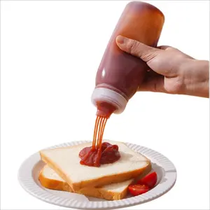 3-Pack Multi-Port Condiment Squeeze Bottles, 13oz/380ml Plastic Syrup Dispenser with Multi-Nozzle Design, Food-Grade Ketchup & Sauce Bottles for Kitchen, Camping, Restaurant & BBQ, Kitchen Seasoning Bottle