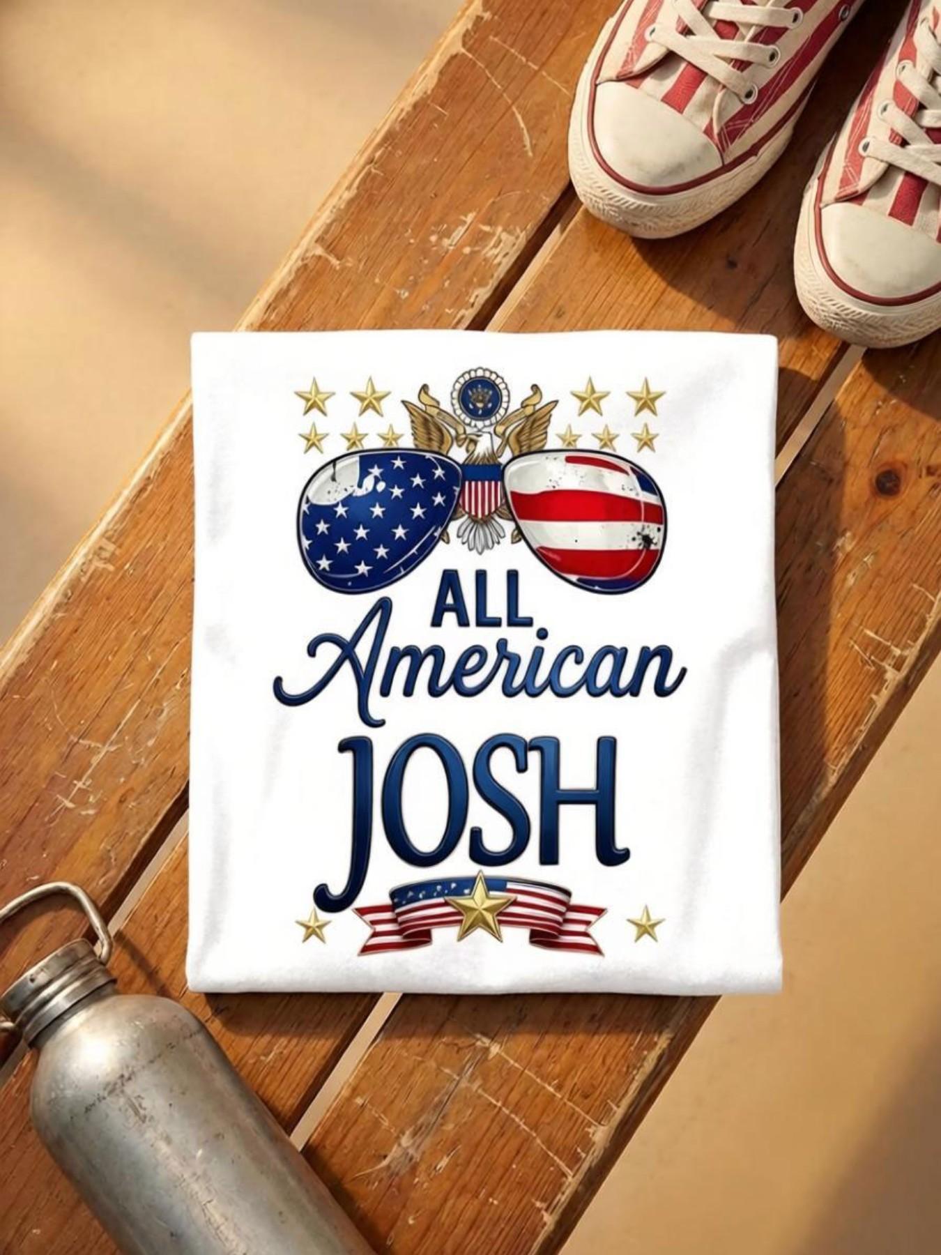 Patriotic Usa Tank Top, Classic Blue Star Stripes, Gold Eagle Logo, Ideal for Independence Day, Summer BBQ, Men's Streetwear