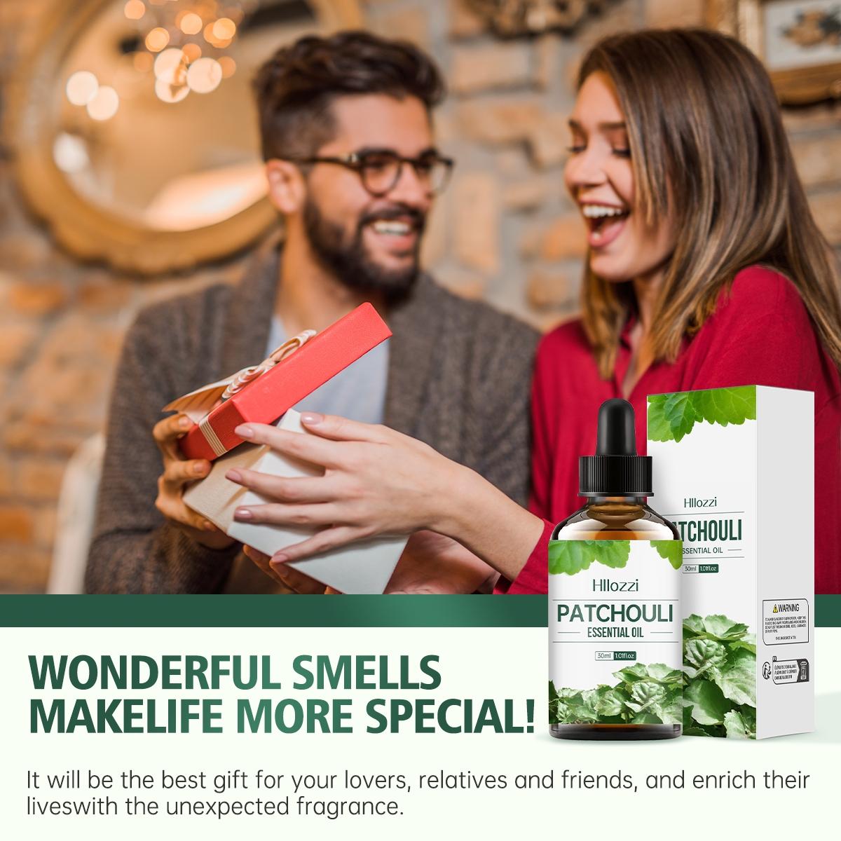 1pc 30ML Patchouli Essential Oil Aromatherapy Therapeutic Wellness for Diffusers, Humidifiers, Home, Living Room, Bedroom, Bathroom, Air Freshener, Stress Relief