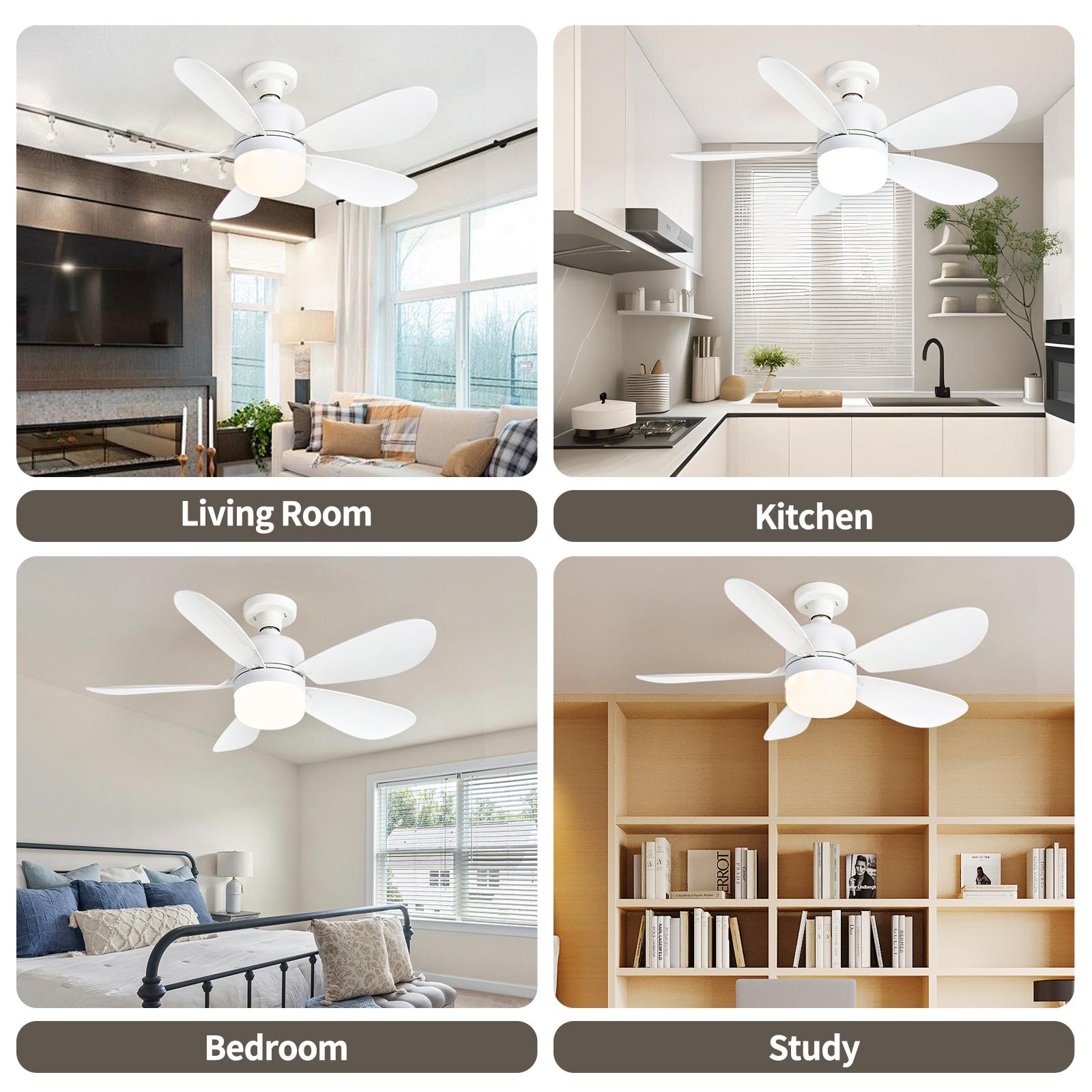 1pc Socket Fan Light, Screw Ceiling Fans with Lights and Remote, E26/E27 Easy Install Ceiling Fan, Base Small Ceiling Fan Replacement for Light Bulb, Dimmable Socket Fan Ceiling, Fan with Light for Bathroom, Bedroom, Kitchen, Living Room