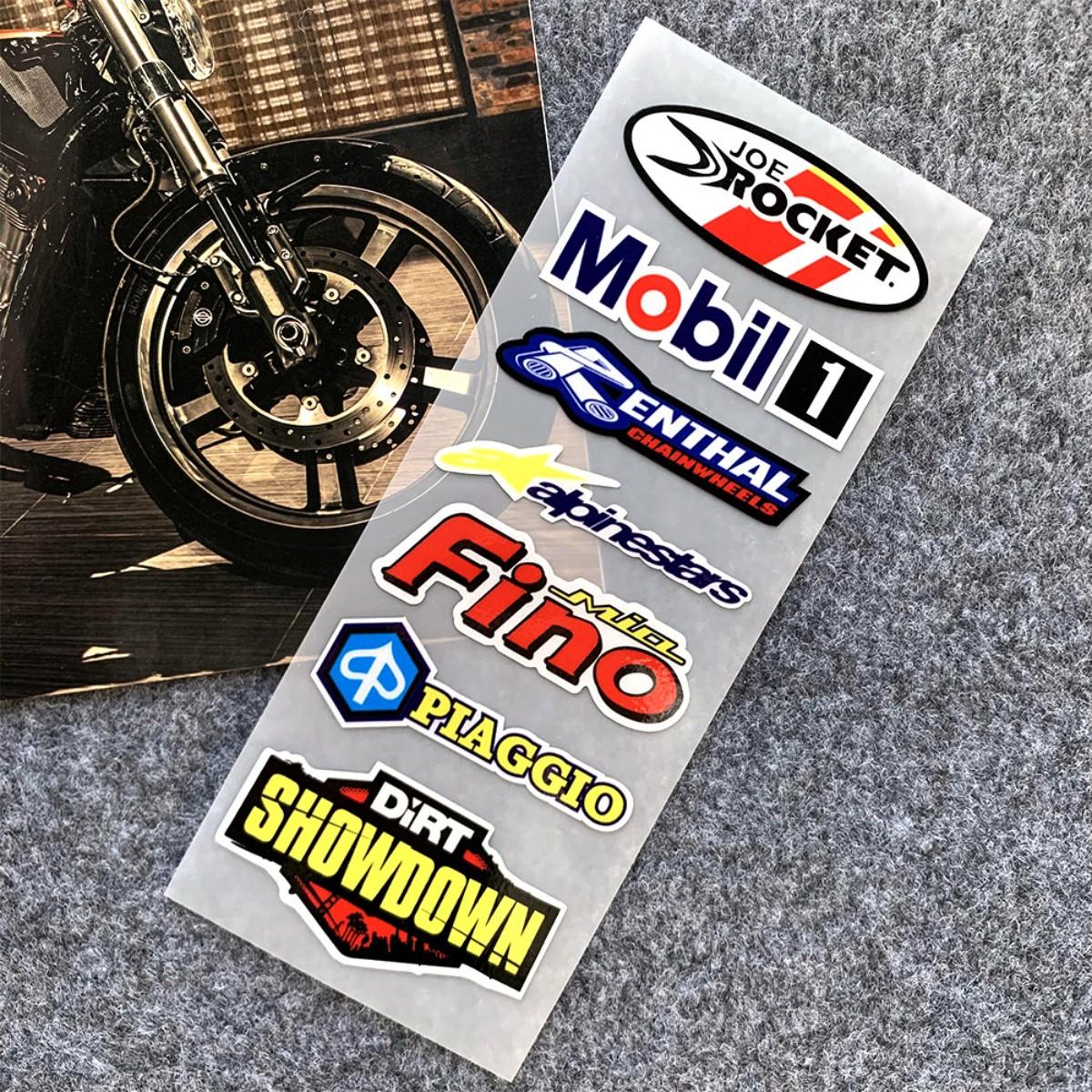 Waterproof Sun Protection Car Sticker, Reflective Motorcycle Helmet Decoration, Scratch Cover Repair Sticker, Durable Auto Decal