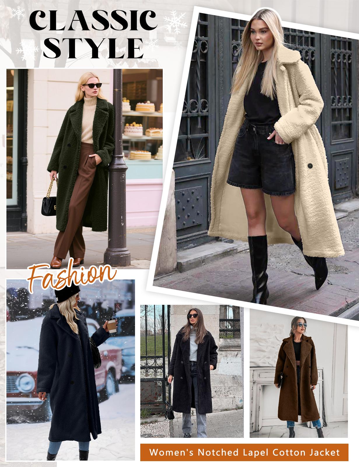 UMIPUBO Women's Fleece Winter Coat Fuzzy Lapel Open Front Long Cardigan Jackets Fluffy Faux Fur Warm Fashions Outwear UMIPUBO Women's Fleece Winter Coat Fuzzy Lapel Open Front Long Cardigan Jackets Fluffy Faux Fur Warm Fashions Outwear