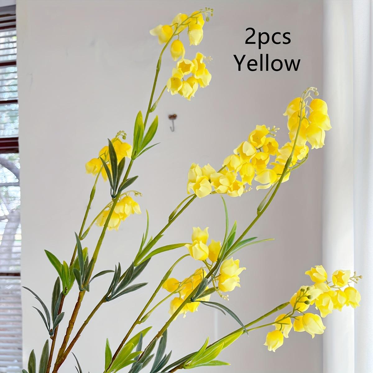 Dreamy Long Branch Bellflower Wind Chime Fake Flowers Factory Direct Soft Decor Garden Decoration, Beautiful Artificial Plant