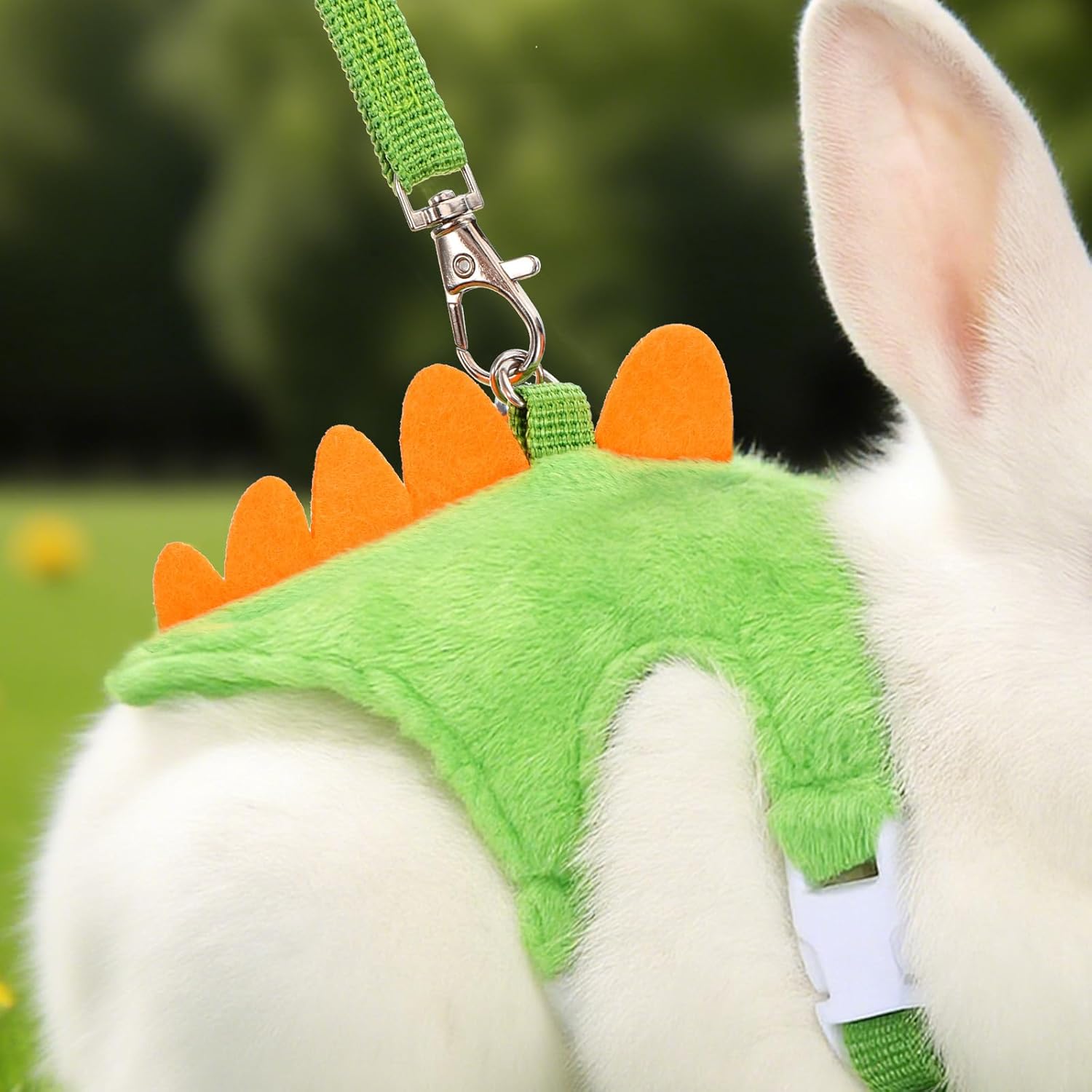 Escape-Proof Ferret Harness and Leash Set - Adjustable Vest with Dinosaur Bell & Soft Leash. Secure, Comfortable Walking Gear for Pet Ferrets, Safe for Outdoor Adventures