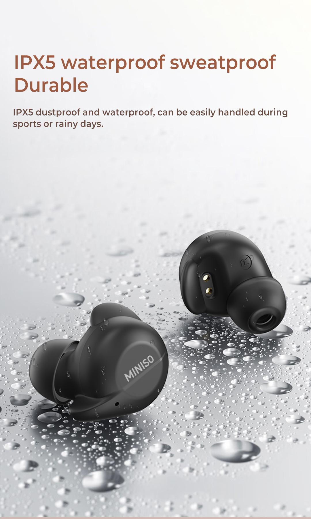 MINISO X51 True Wireless Bluetooth Earphone Noise Cancellation Mini Earbuds With Mic MINISO X51 True Wireless Bluetooth Earphone Noise Cancellation Mini Earbuds With Mic
