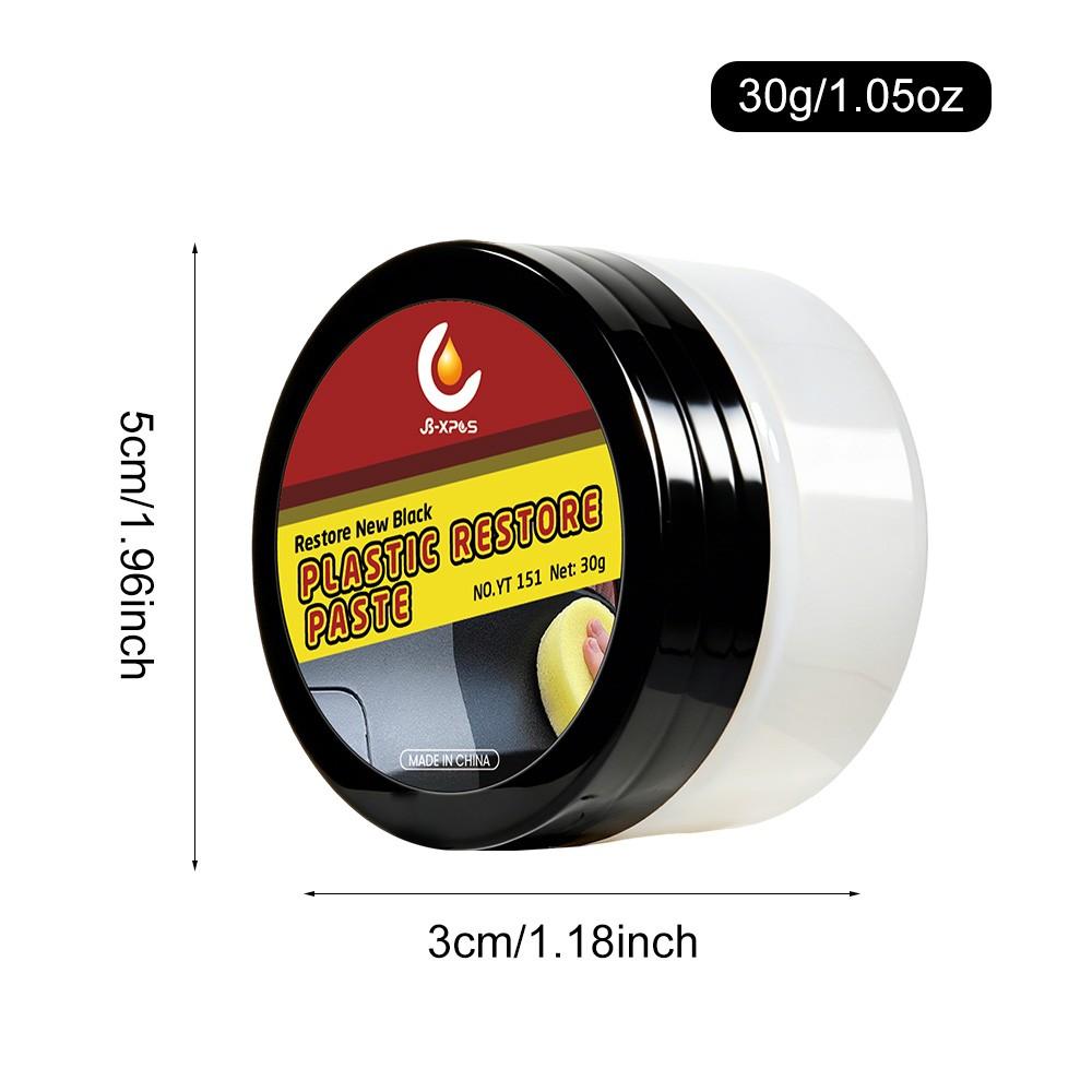 Car Plastic & Leather Restorer - Professional Ceramic Coating for Long-Lasting Protection, Restoration & Whitening - Enhances Black Gloss for Plastic Trim & Rubber Maintenance