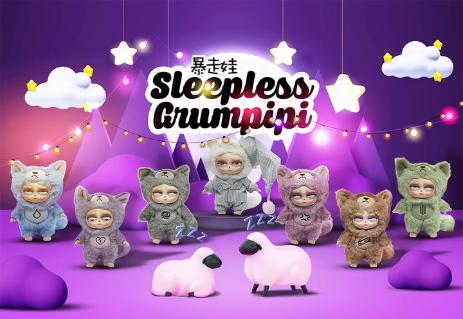 SLEEPLESS GRUMPIPI Plush Blind Box-Random Style