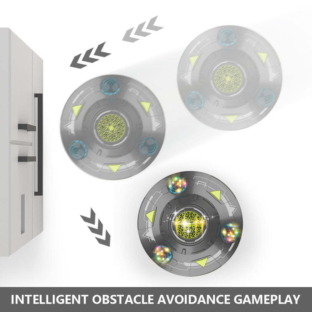 80ml Electric Flying Saucer Automatic Bubble Machine with Rotating Bubble Gun, LED Light for Outdoor Games, Obstacle-Avoiding Flight Suitable for Disc Outdoor Spring Outings, Easter, Birthday Parties