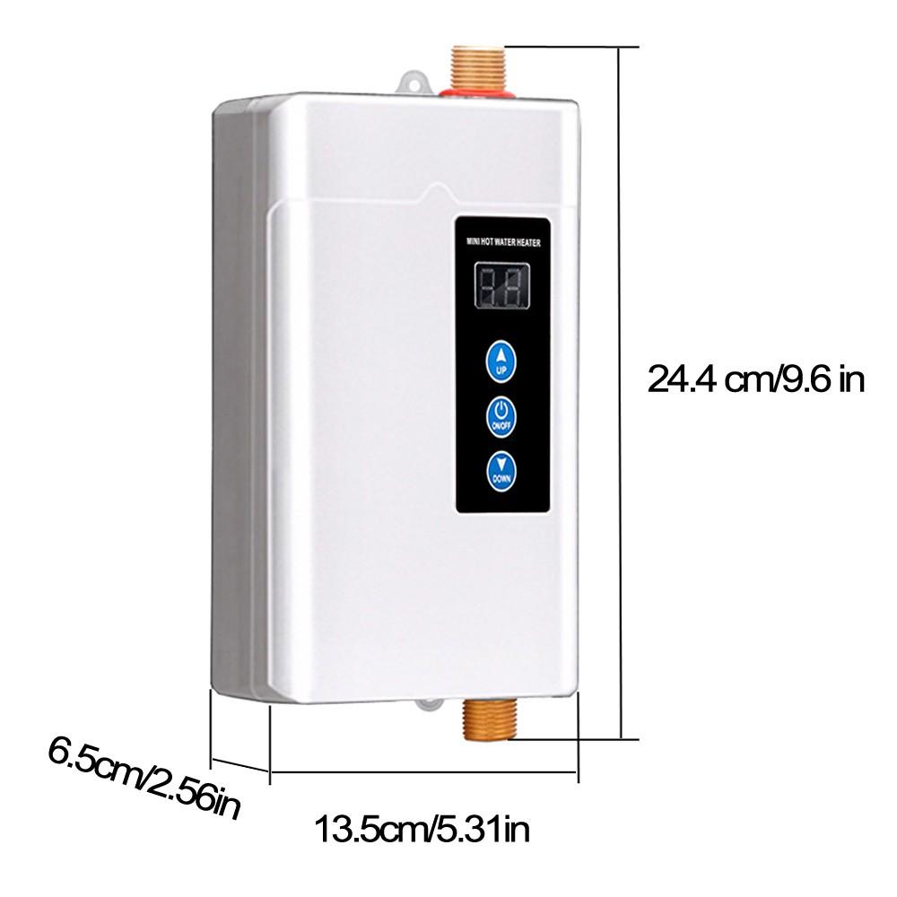 110v 3000w Instant Electric Water Heater, tankless, Under Counter, Ideal for Hand Washing, Energy Efficient, Compact Design