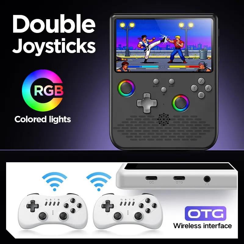 H5 Handheld Game Console, Mini Portable Video Game Machine, 5-Inch IPS Screen, 34+ Mainstream Emulators, 64GB TF Card, Gift for Boyfriend