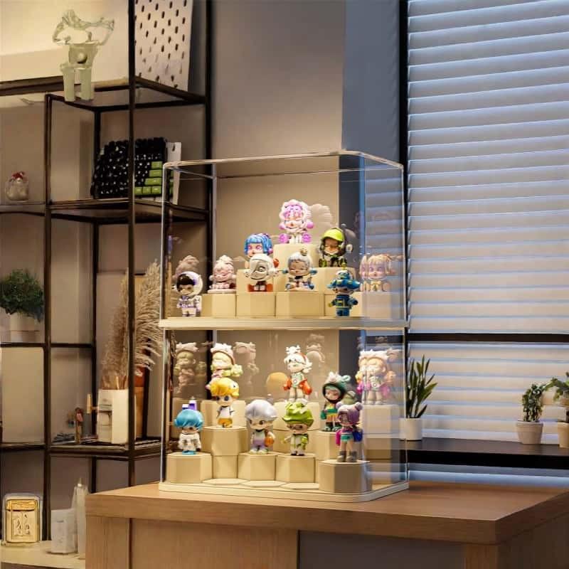 Blind Box Display Stand Transparent Dustproof Acrylic Figure Display Case, New Release for Collectors, Perfect Protection for Your Figures