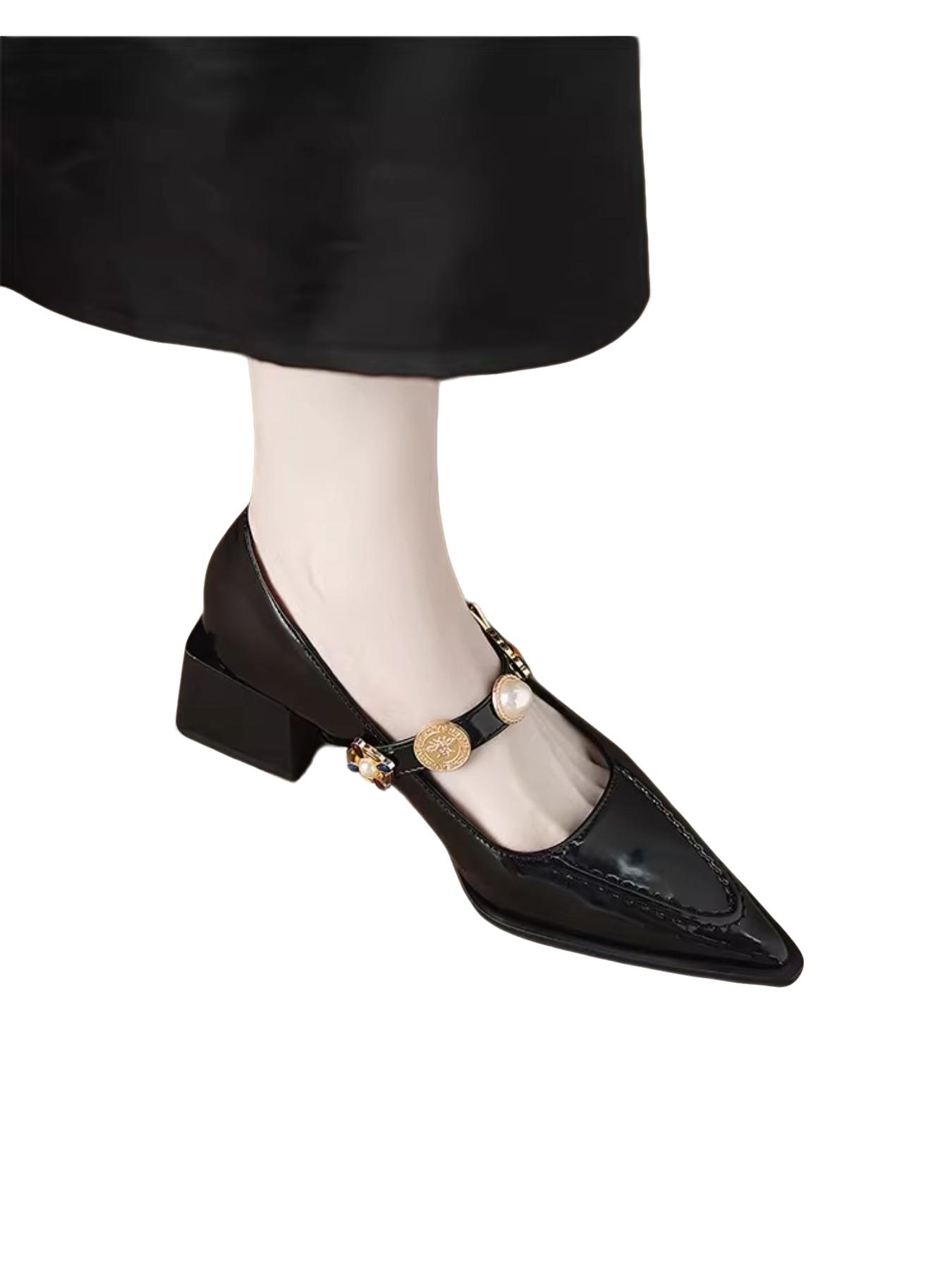 Vintage Square Toe Low Heel Boots, 5cm High Heel Coffee Color, Perfect for Office and Dinner Parties, Fashion Casual Flat Shoes