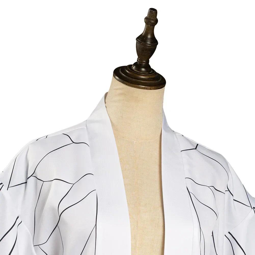 Women's Demon Slayer Kimetsu No Yaiba Kochou Shinobu Long Sleeve Cosplay Kimono Coat - Wig-Included Outfit with Accessories, Women's Wardrobe Clothes (Toys & Hobbies, DIY, Specialty DIY Supplies), Women's Clothes