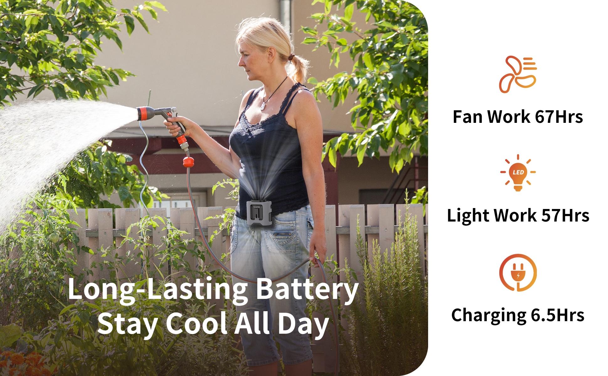 Socool Fan 10000mAh/14500mAh Power Bank, Portable Waist Fan Clip-on Wearable Belt Personal Fan, Rechargeable Battery Operated With Flashlight Hands-Free Up to 40H/67H Cooling, USB Cooling Fan For Outdoor #GLOBAL PICKS Socool Fan 10000mAh/14500mAh Power Bank, Portable Waist Fan Clip-on Wearable Belt Personal Fan, Rechargeable Battery Operated With Flashlight Hands-Free Up to 40H/67H Cooling, USB Cooling Fan For Outdoor #GLOBAL PICKS