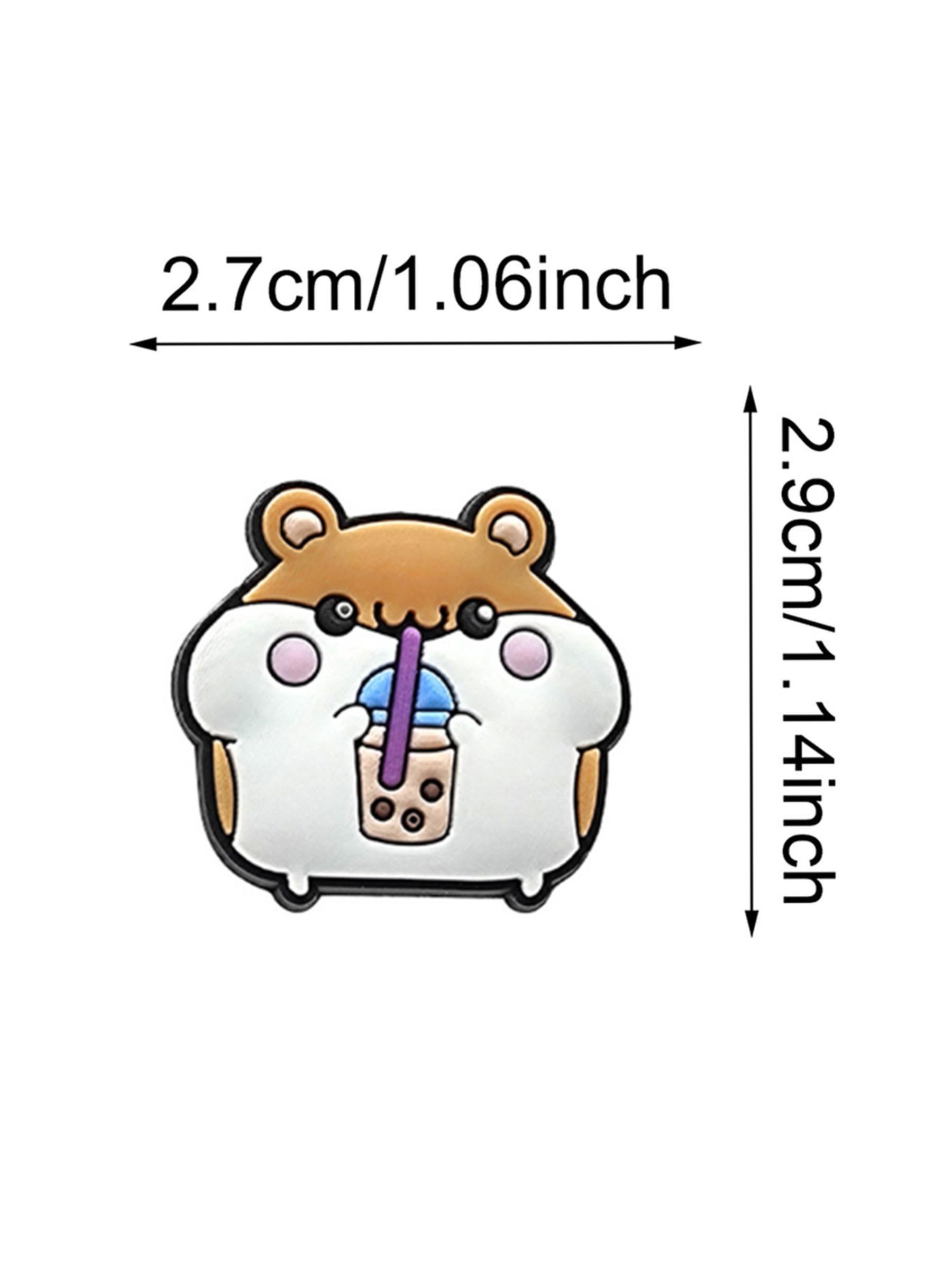 28/50/100pcs Cute Milk Tea Drink Coffee Series Shoe Charms, DIY Shoe Boot Decoration Accessories, Wristband Book Bag Decorations, All Seasons Party Style, Footwear