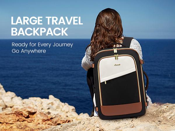 LOVEVOOK  Valentine's Day TSA-Friendly Carry-On Travel Backpack with Laptop Compartment, Spring Glow Up Airline Approved Travel Bag for Camping,Outing,Weekend Trips