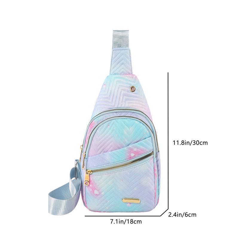 Maxoner Women's Nylon Waterproof Sling Backpack - Adjustable Shoulder Strap, Multi-Pocket, Athletic Casual Crossbody Bag for Sports, Travel, Bags