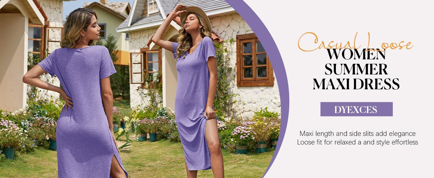 Imily Bela Women T Shirt Dress Summer Fashion Mini Dress Crew Neck Short Sleeve Dress Solid Color Casual Dress with Pocket