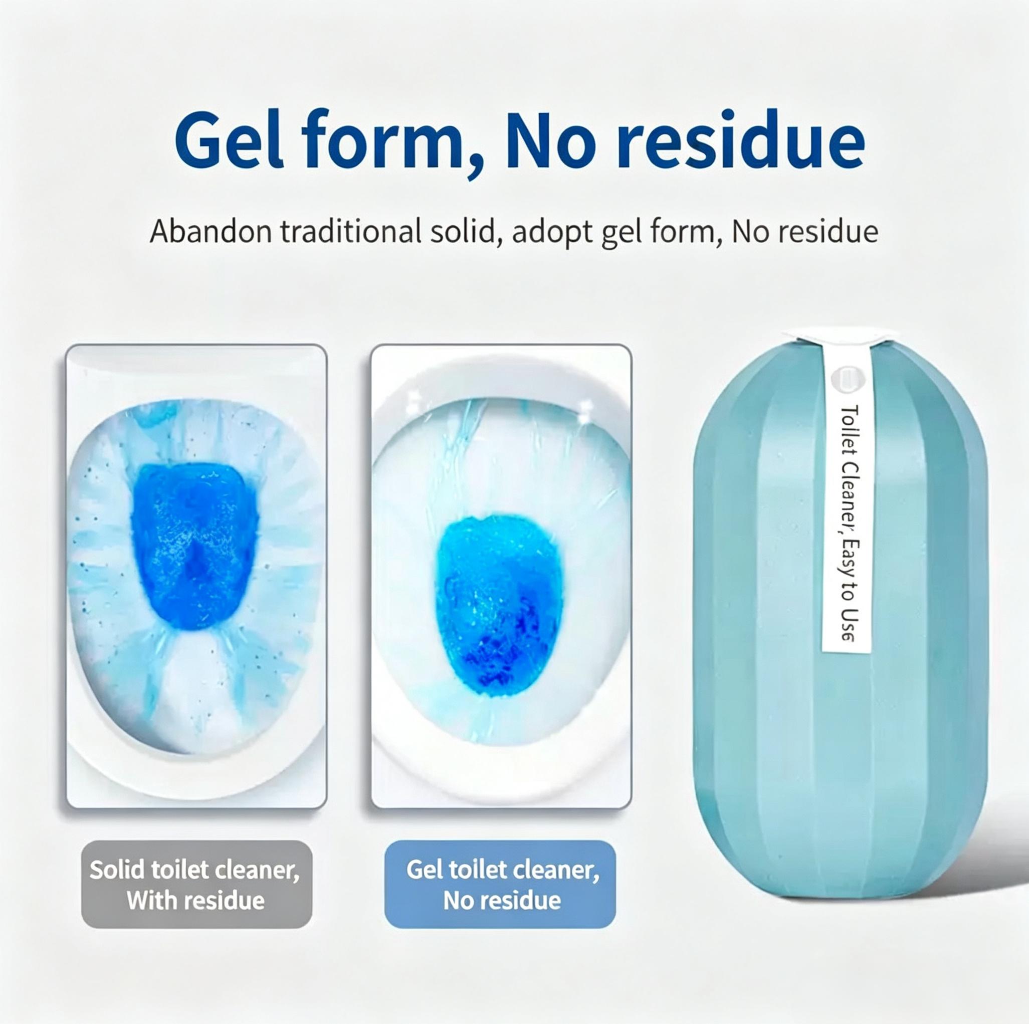 Blue Fresh Water Scented Household Toilet Odor Eliminator Cleaner, No Wiping Required, Liquid Form, Effective Smell Remover for Toilets