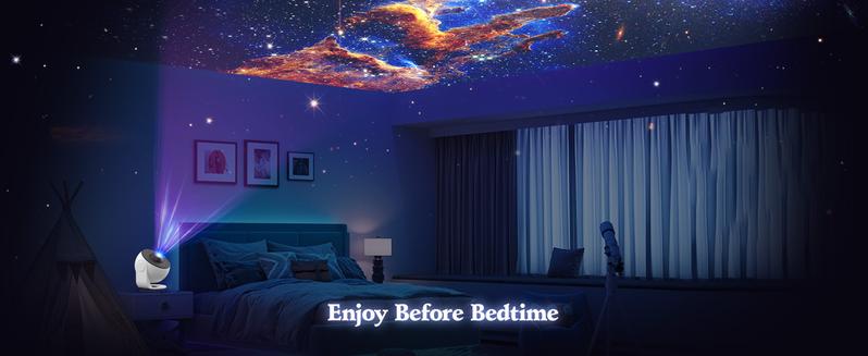 Galaxy Projector 13 in 1 Planetarium Star Projector Realistic Starry Sky Night Light with Solar System Constellation Moon for Kids Adults Bedroom Ceiling Home Theater Living Room Decor Led Multicolor
