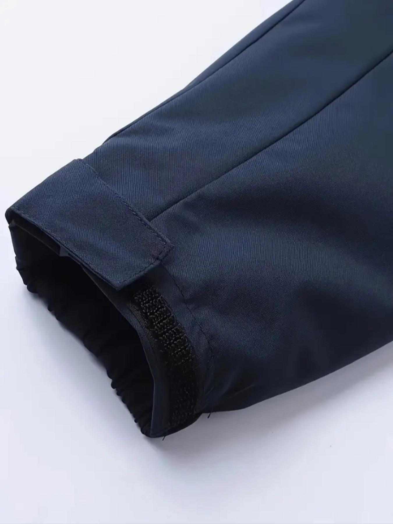 Men's Fashion Jacket with Cfopp Logo, Stylish Zipper Pockets, Casual Hooded Design, Polyester Material, Spring & Fall Wear