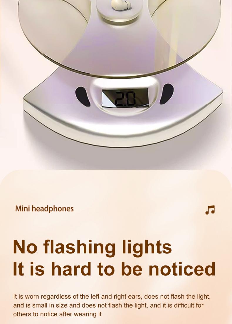 MSHUKCOE Mini Invisible Headphones Bluetooth 5.4 True Wireless In-Ear Earphones sport Audio Earbud audifonos bluetooth wireless headphones noise cancelling headphones gamingheadset