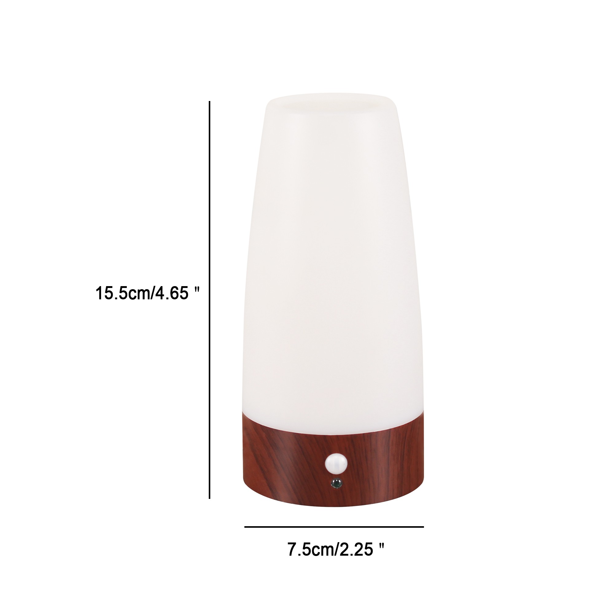 2-Pack Round Motion Sensor Table Lamp Night Light, Uses 3 Aaa Batteries (batteries Not Included), Ideal for Desk Use