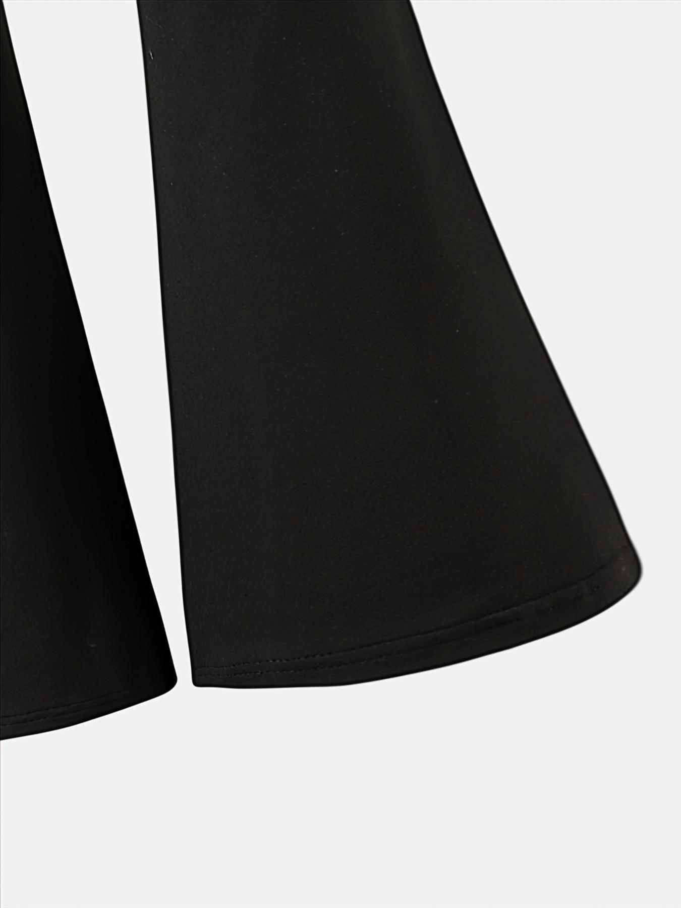 2pc Girls' Fashion Set, Short Sleeve T-Shirt & Bell Pants, Shark Print, Comfortable Round Neck, All Seasons, Casual Style