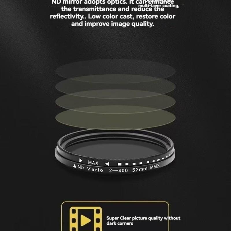 52mm Clip-On Cpl Cellphone Optical Lens Filter Kit, Circular Polarizer with Agc Glass, Mobile Phone Accessory for iPhone and Smartphones, Smartphone Lens Attachment, Camera Phone Accessories