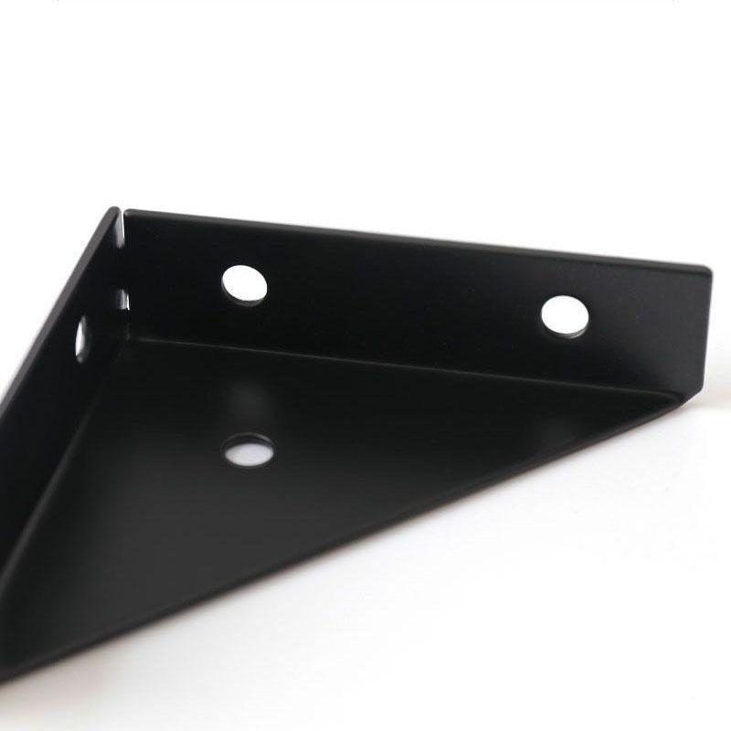 2/5pcs black corner code, fixed bracket, right angled triangle fastener, furniture repair, used for tables, chairs, cabinets, shelves