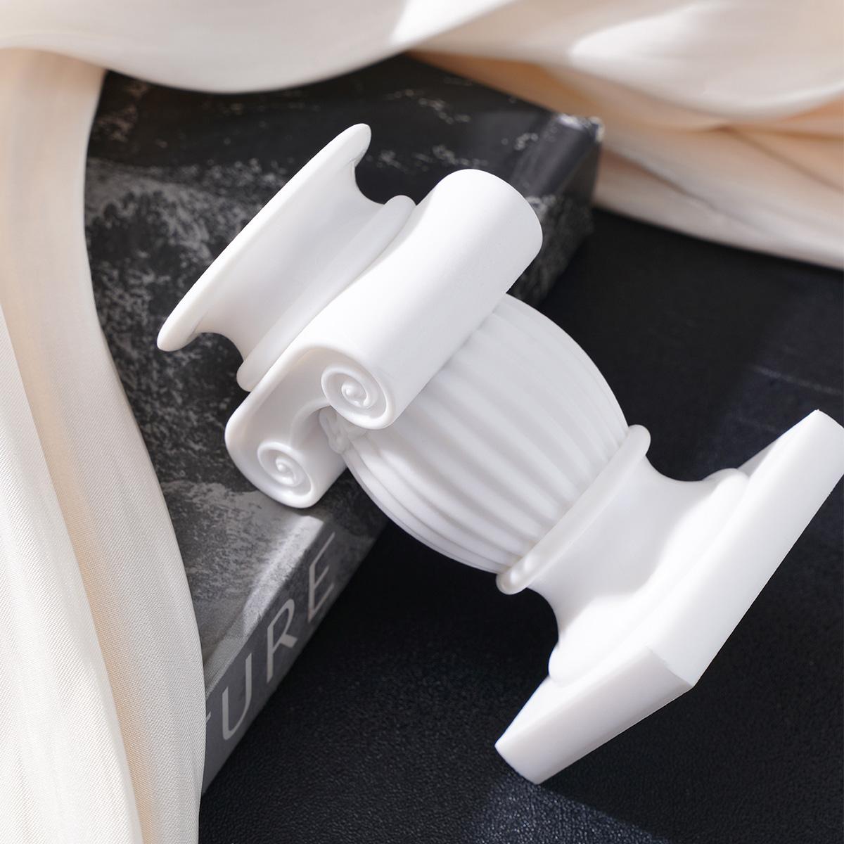 Drum Shape Roman Column Sculpture, European Candle Holder Base, Holiday Decoration Candelabra, Wedding Decor, Home Living Room Tabletop, Vintage Candle Stand