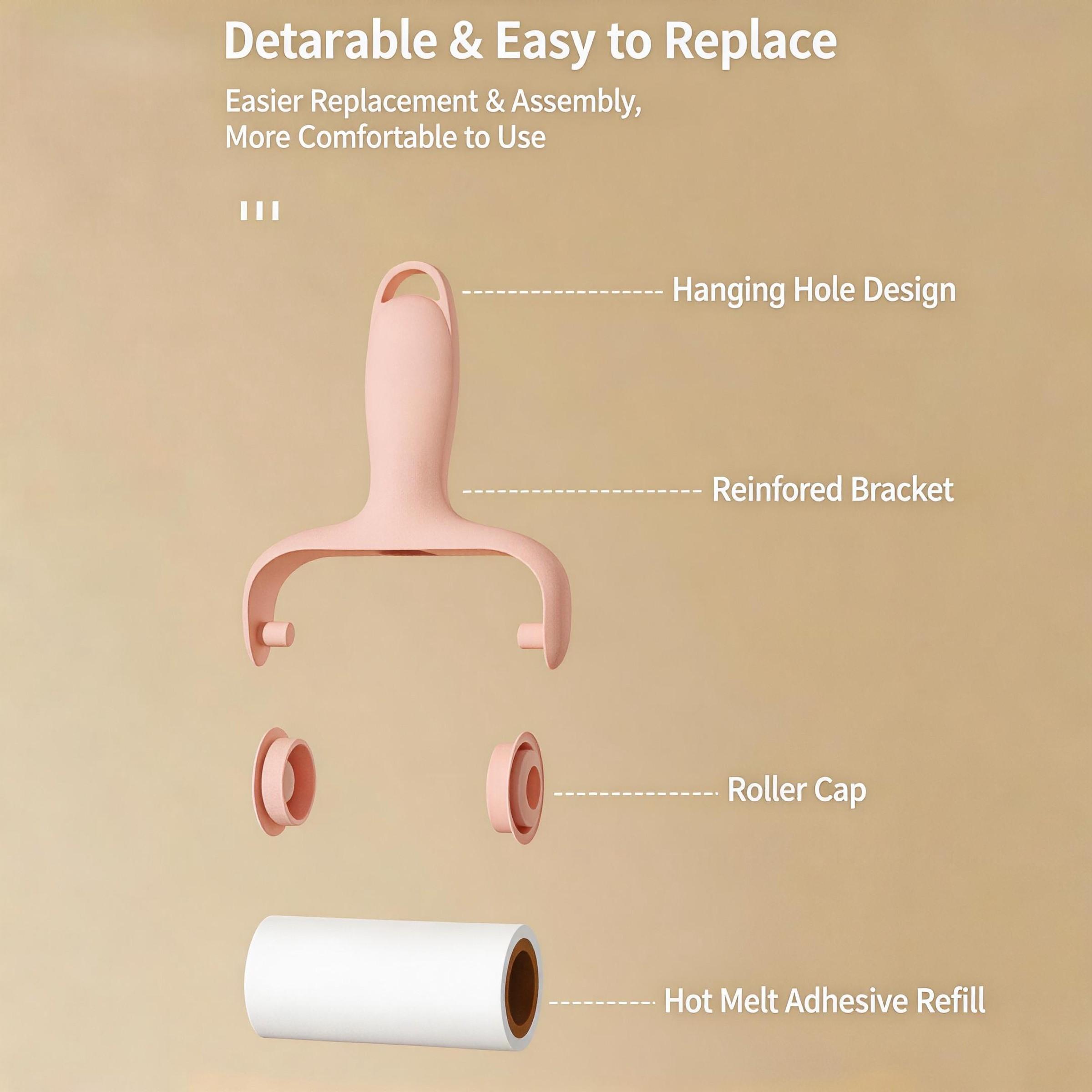 Detachable Dust Roller, Replaceable and Durable, Highly Effective at Removing Pet Hair, Ideal for Home Cleaning Accessories