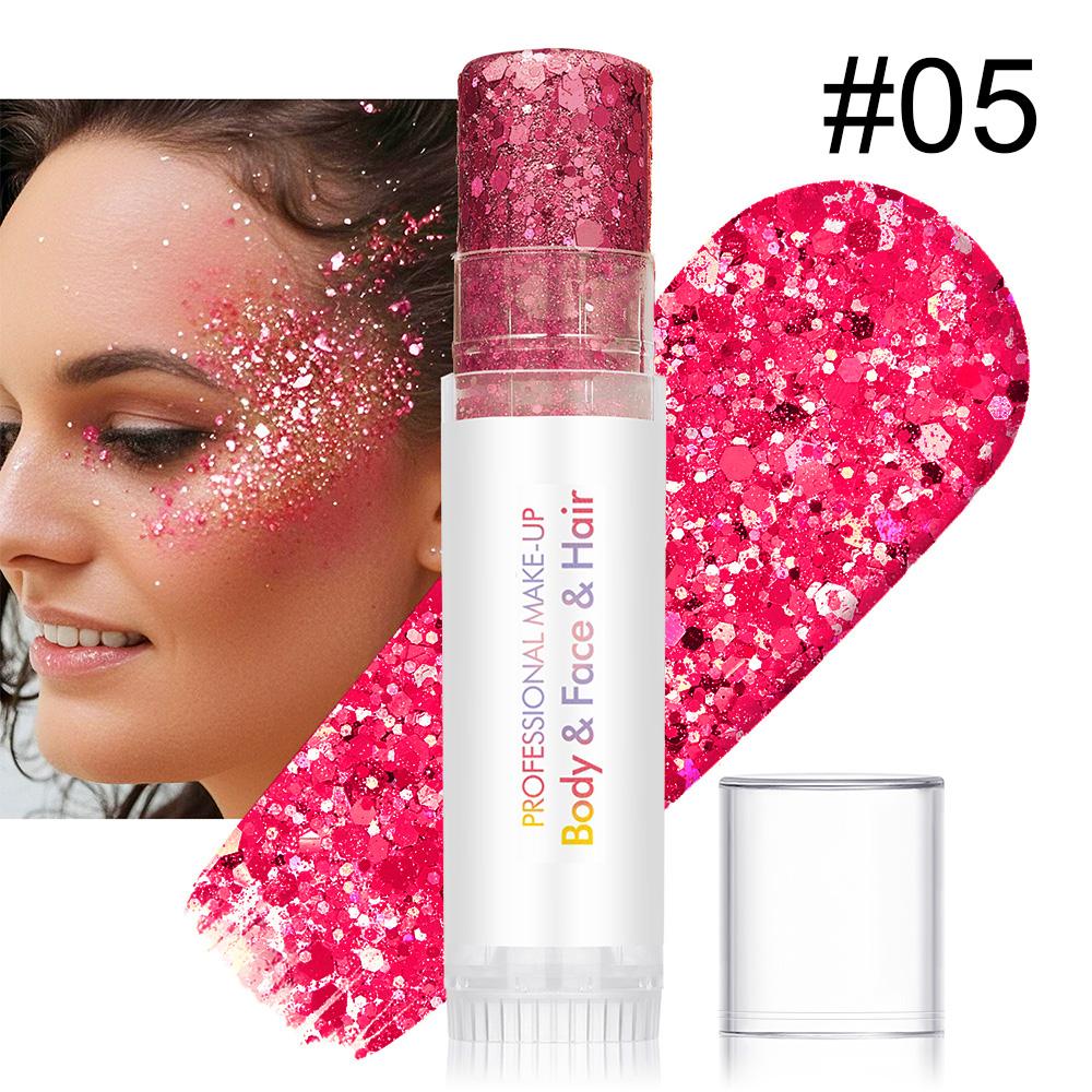 Single Pack Diaoni Body Glitter Stick, Long-Lasting Shimmer, Perfect for Weddings, Parties, Neck, Hair, Body, Face, Christmas Party, Easy to Use, Ideal Gift