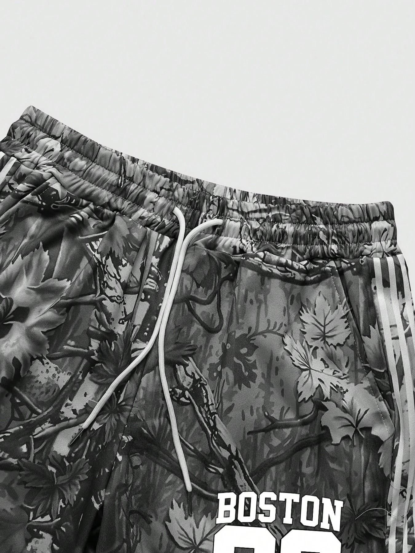 🔥 Virus Boston 23 Camouflage Tracking Pants 🔥|  Essential Y2K streetwear! Unique forest camouflage print with 3 stripe details and "BOSTON 23" logo | Comfortable wide leg fit, perfect for street style and daily styling 🔥