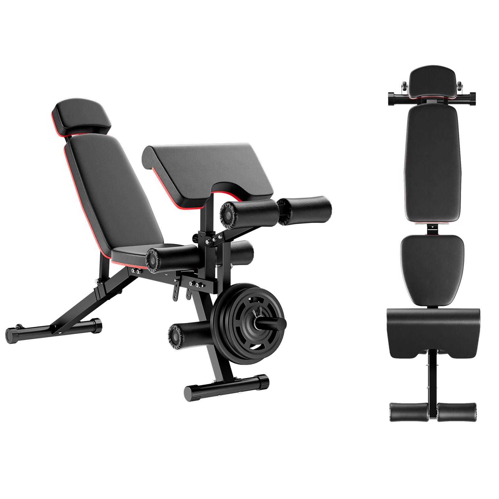 Bearbro 10 Positions Adjustable Weight Bench Workout Bench for Home Gym,Olympic Weight Bench Press for Full Body Workout 900lbs