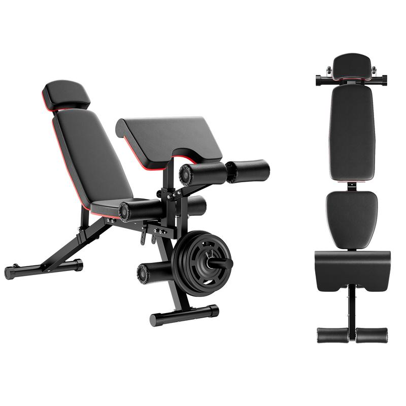 Bearbro 10 Positions Adjustable Weight Bench Workout Bench for Home Gym,Olympic Weight Bench Press for Full Body Workout 900lbs