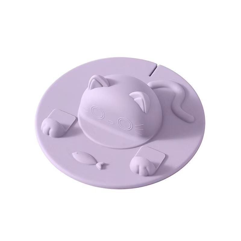 Simple Cartoon Silicone Cup Lid, Creative Irregular Coffee Cup Cover, Dustproof Insect-Proof Multi-Functional Cup Lid