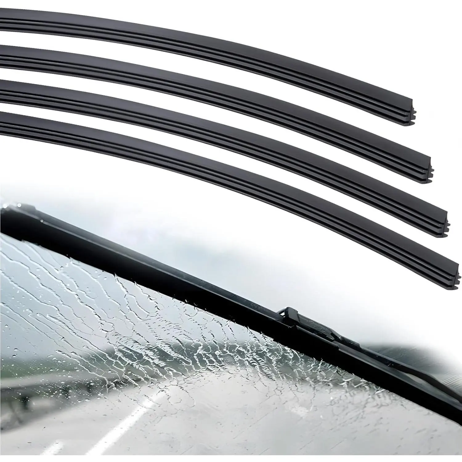 4 count Wiper  Refill, 28 inch DIY Adjustable Wiper  Refill