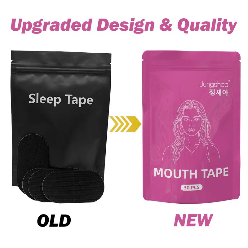 Jungshea Mouth Tape, for Sleeping 30 pcs, one month supply, mouth tape, pink, gentle, adhesion, sports accessories