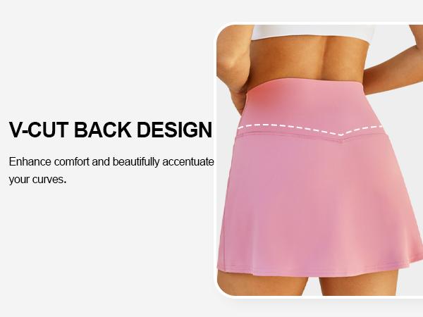 Dlooda Womens Skort Tennis Skirt with Pocket Shorts Mini Golf Skirts High Waisted Athletic Skorts Summer Workout