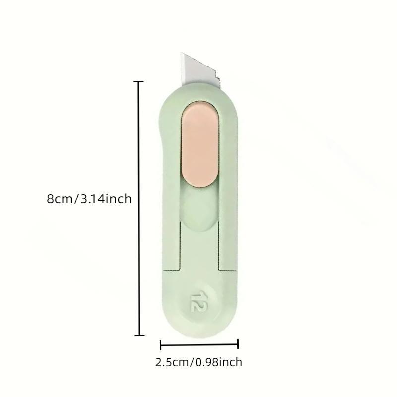 4pcs /1pc Mini Practical Deboxing Tool Retractable for Home Office Use Demantling Serrated Blade Cut-proof Hand Unpacking Tool Paper Cutters Cutting Supplies