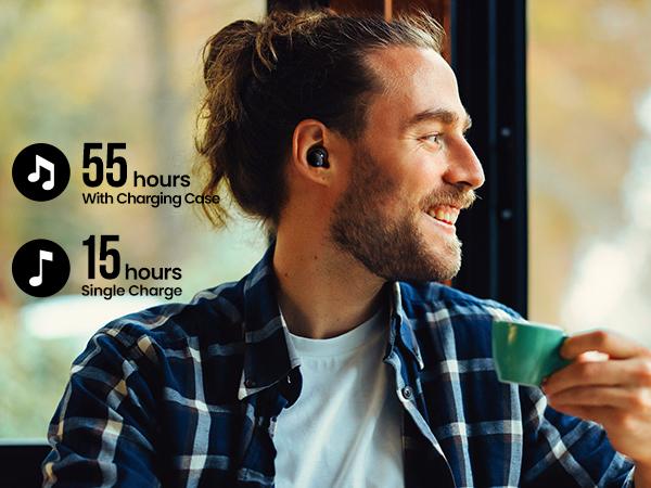 TOZO Tonal Dots (T12) Wireless Earbuds Bluetooth 5.3 Headphones Built-in ENC Noise Cancelling Mic Audio Earphones Headset Electronic Digital in-ear earphone