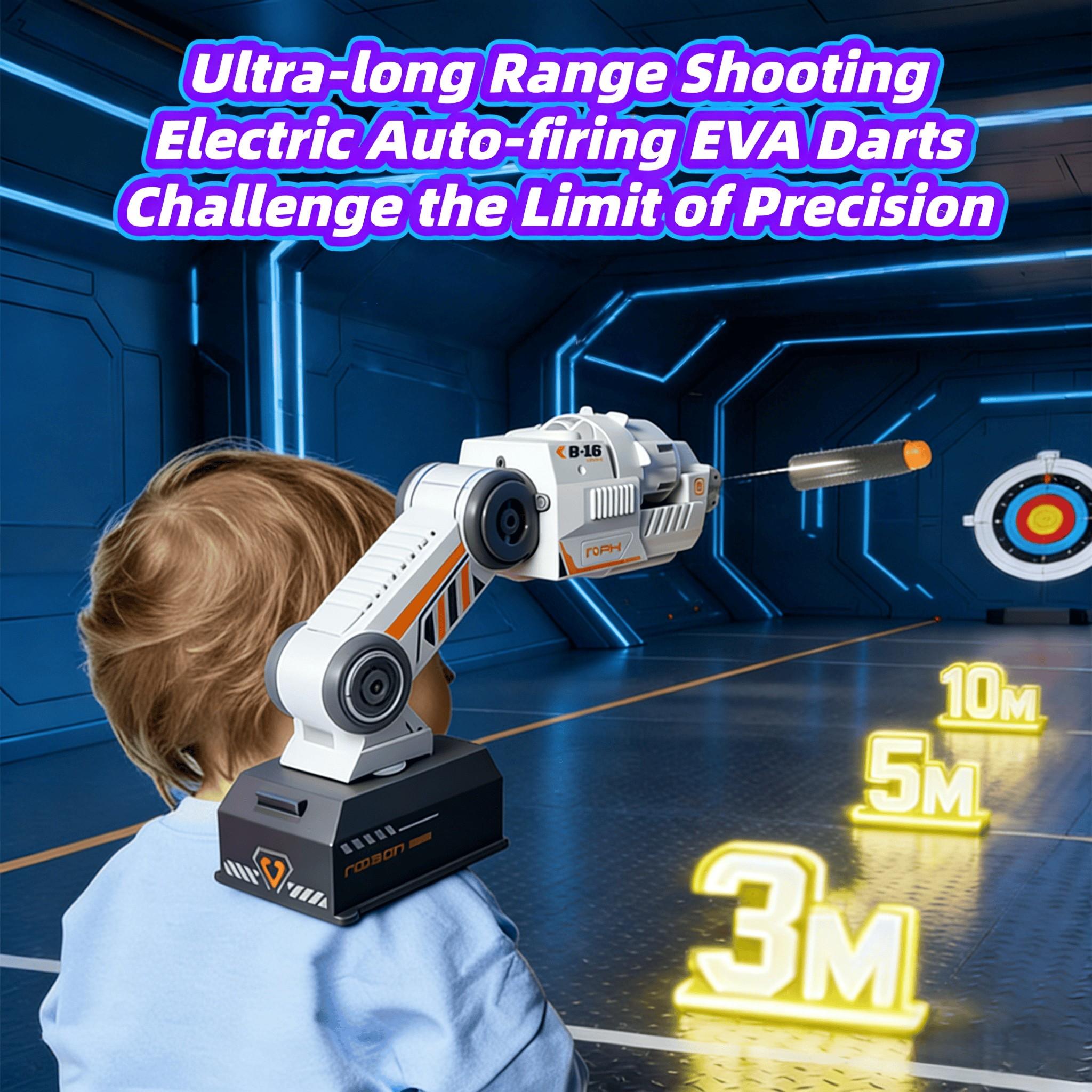 Cool Sense Robotic Arm, Flexible Arrow Launcher Robotic Arm, Motion Tracking Shooter, with Wearable Shoulder Strap and Remote Control Toy, Motion Control Toy for Kids Ages 8-12, Halloween Christmas Birthday Gift