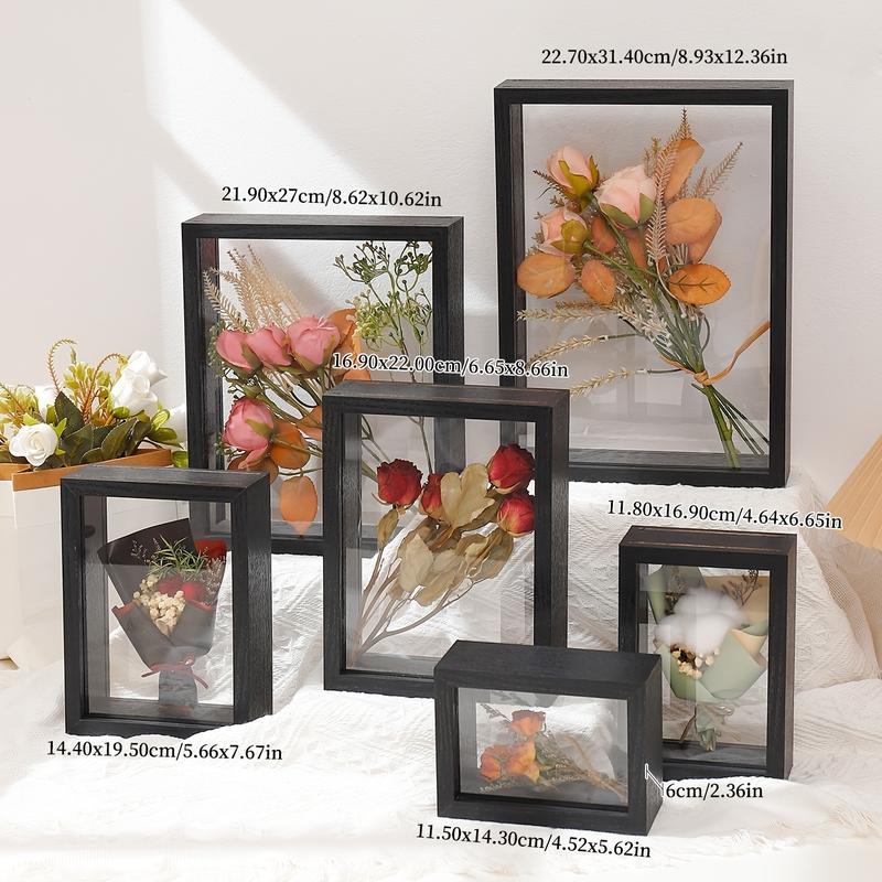 3D Hollow Dried Flower Frame, DIY Wall Hanging Specimen Box, Rose Display Frame, Painting Frame, Storage Flower Frame, Valentine's Day Gift