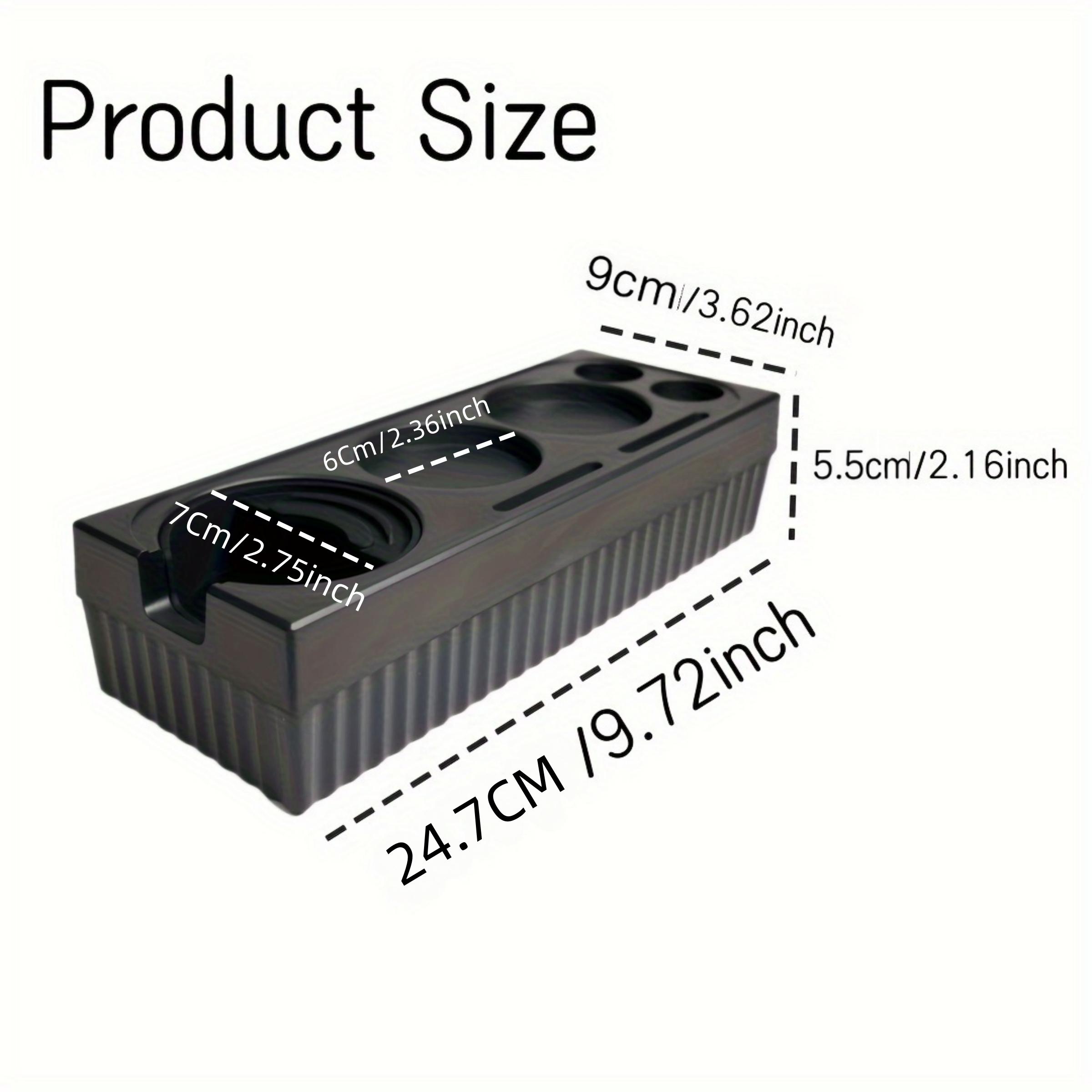 Espresso Tamping Station, Espresso Organizer Station Fit for 51/54/58mm Espresso Accessories, Plastic Espresso Station Coffee Tamper Station, Multifunctional Coffee Tools Organzier