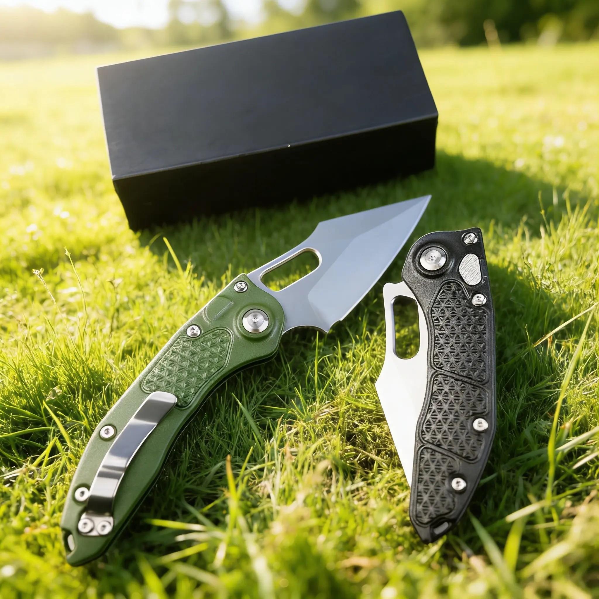 Edc Folding Knife with Axis Lock, Non-Slip Handle, Stone Wash Blade, Ideal for Outdoor Survival and Box Opening, Versatile Tool Knife