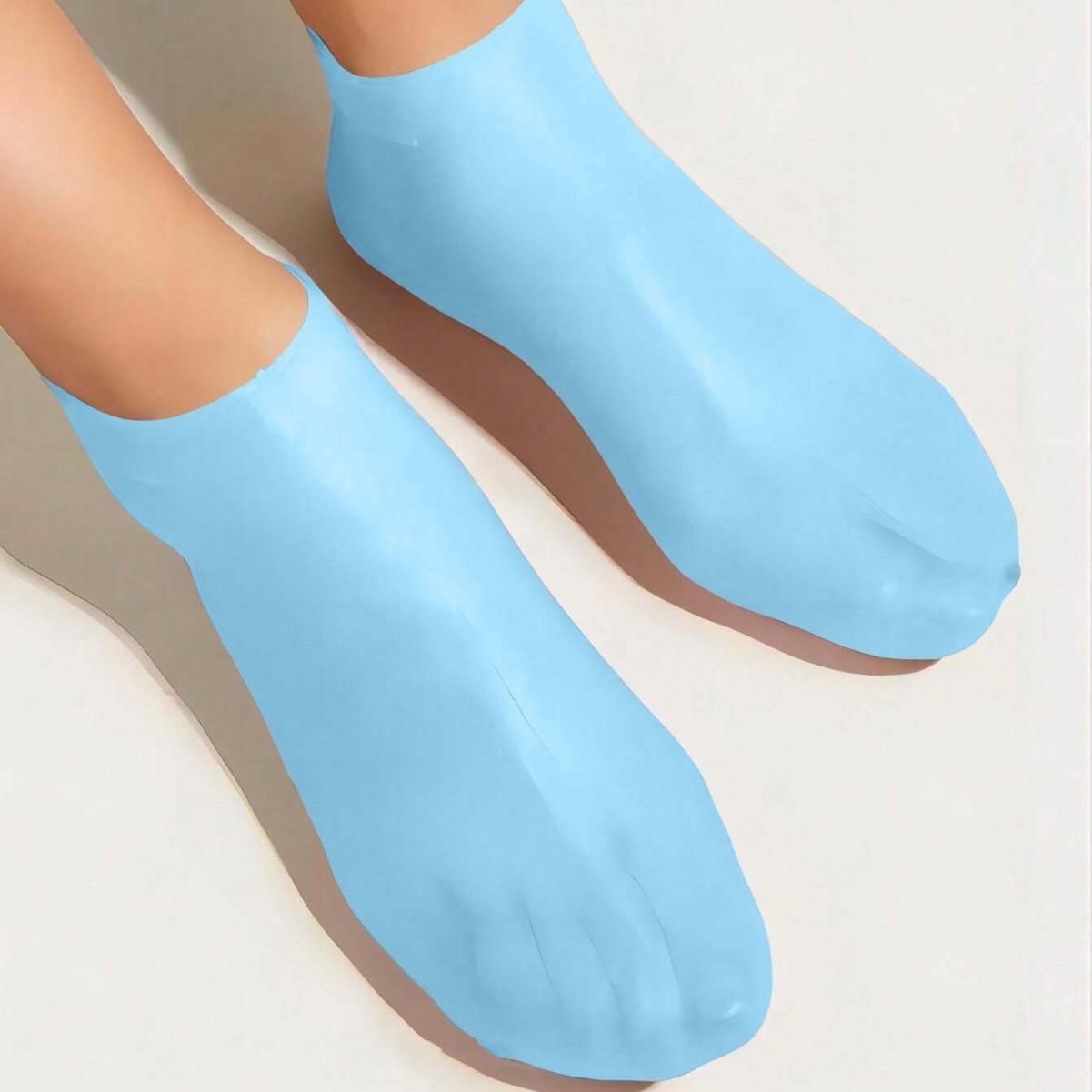 Silicone Foot Care Socks for Dry Feet and Cracked Heels, Softening Rough Skin, Elastic Fit, Moisturizing, Prevents Cracks, Beach Socks